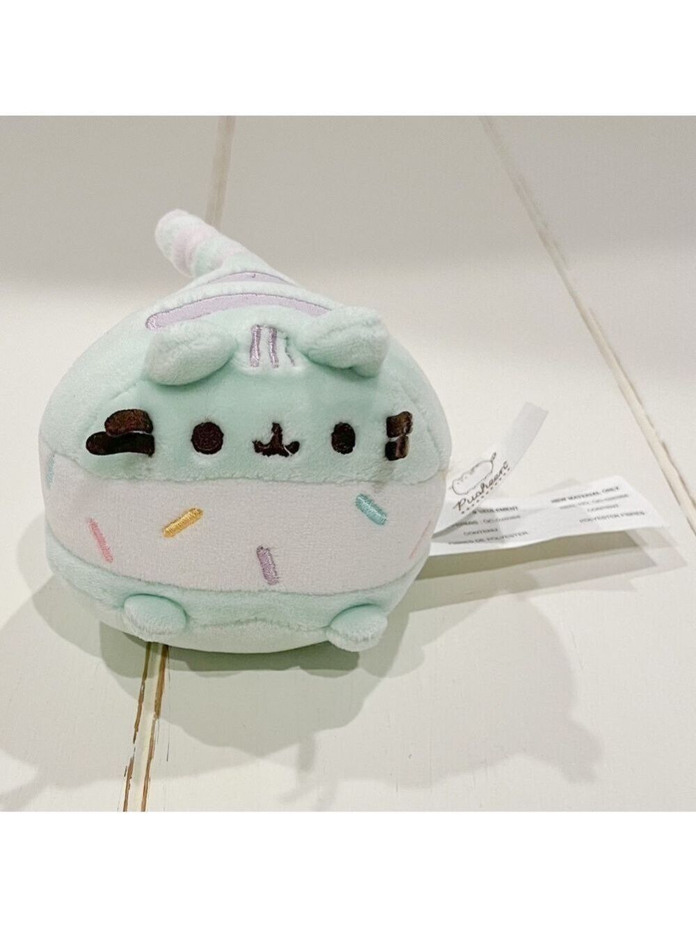 Pusheen Cat Ice Cream Sandwich Plush Mint Green Sprinkles Cute Dessert Series 6”